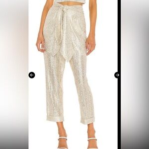 Iorane Trouser in Metallic Gold